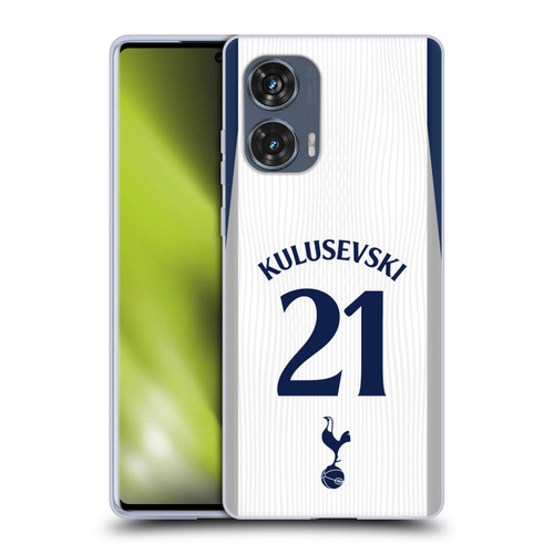 Tottenham Hotspur F.C. 2025/26 Players Home Kit Dejan Kulusevski Soft Gel Case for Motorola Edge 50 Fusion