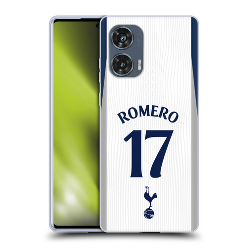 Tottenham Hotspur F.C. 2025/26 Players Home Kit Cristian Romero Soft Gel Case for Motorola Edge 50 Fusion