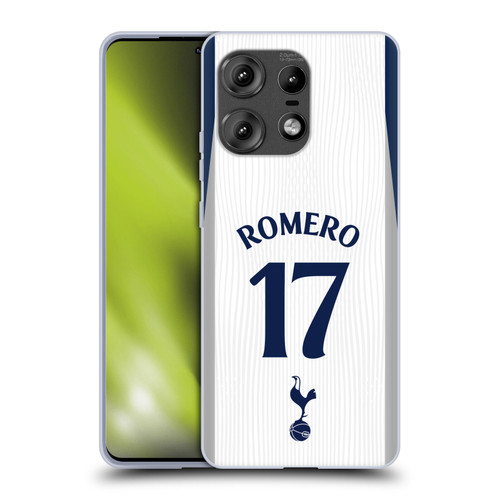 Tottenham Hotspur F.C. 2025/26 Players Home Kit Cristian Romero Soft Gel Case for Motorola Edge 50 Pro