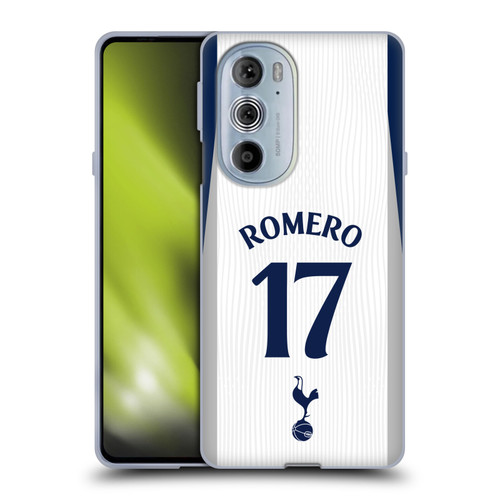 Tottenham Hotspur F.C. 2025/26 Players Home Kit Cristian Romero Soft Gel Case for Motorola Edge X30