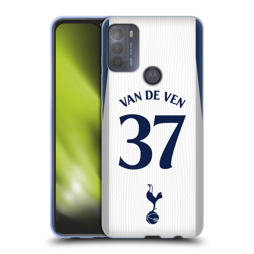 Tottenham Hotspur F.C. 2025/26 Players Home Kit Micky van de Ven Soft Gel Case for Motorola Moto G50 Tottenham Hotspur F.C. 2025/26 Players Home Kit Micky van de Ven Soft Gel Case for Motorola Moto G50