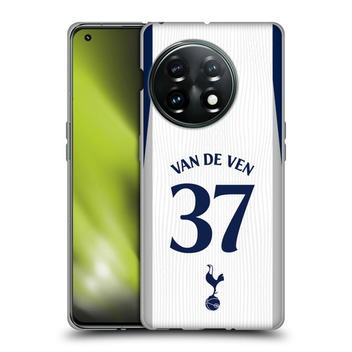 Tottenham Hotspur F.C. 2025/26 Players Home Kit Micky van de Ven Soft Gel Case for OnePlus 11 5G