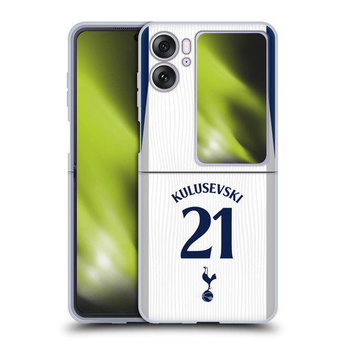 Tottenham Hotspur F.C. 2025/26 Players Home Kit Dejan Kulusevski Soft Gel Case for OPPO Find N2 Flip