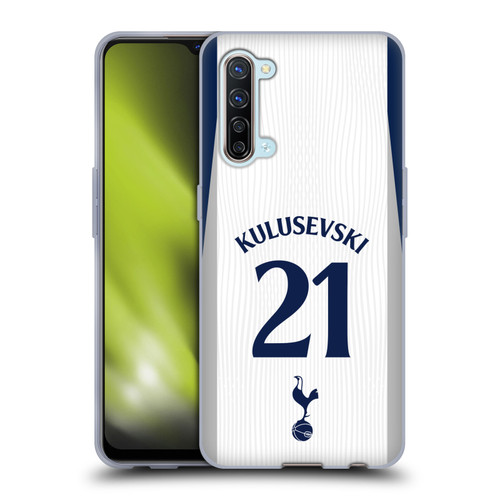 Tottenham Hotspur F.C. 2025/26 Players Home Kit Dejan Kulusevski Soft Gel Case for OPPO Find X2 Lite 5G