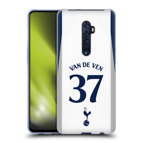 Tottenham Hotspur F.C. 2025/26 Players Home Kit Micky van de Ven Soft Gel Case for OPPO Reno 2 Tottenham Hotspur F.C. 2025/26 Players Home Kit Micky van de Ven Soft Gel Case for OPPO Reno 2