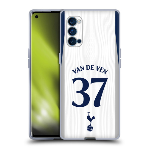 Tottenham Hotspur F.C. 2025/26 Players Home Kit Micky van de Ven Soft Gel Case for OPPO Reno 4 Pro 5G Tottenham Hotspur F.C. 2025/26 Players Home Kit Micky van de Ven Soft Gel Case for OPPO Reno 4 Pro 5G