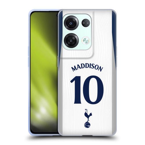 Tottenham Hotspur F.C. 2025/26 Players Home Kit James Maddison Soft Gel Case for OPPO Reno8 Pro