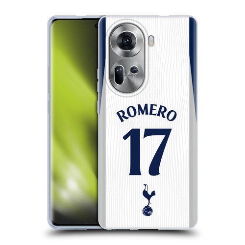 Tottenham Hotspur F.C. 2025/26 Players Home Kit Cristian Romero Soft Gel Case for OPPO Reno11 Tottenham Hotspur F.C. 2025/26 Players Home Kit Cristian Romero Soft Gel Case for OPPO Reno11