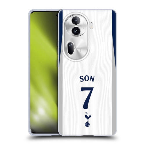 Tottenham Hotspur F.C. 2025/26 Players Home Kit Son Heung-Min Soft Gel Case for OPPO Reno11 Pro Tottenham Hotspur F.C. 2025/26 Players Home Kit Son Heung-Min Soft Gel Case for OPPO Reno11 Pro