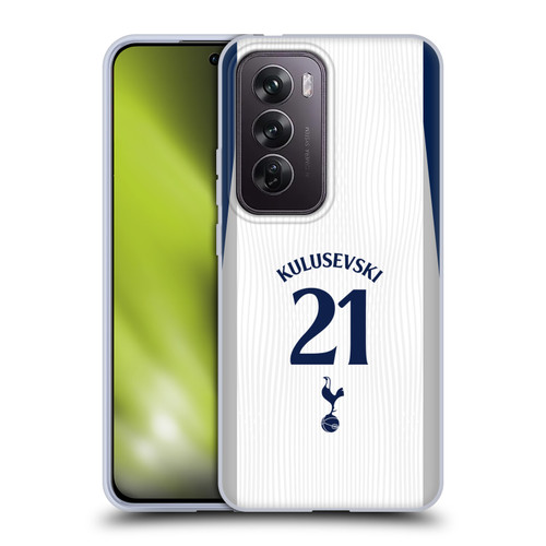 Tottenham Hotspur F.C. 2025/26 Players Home Kit Dejan Kulusevski Soft Gel Case for OPPO Reno12 Pro 5G