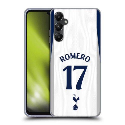 Tottenham Hotspur F.C. 2025/26 Players Home Kit Cristian Romero Soft Gel Case for Samsung Galaxy A05s