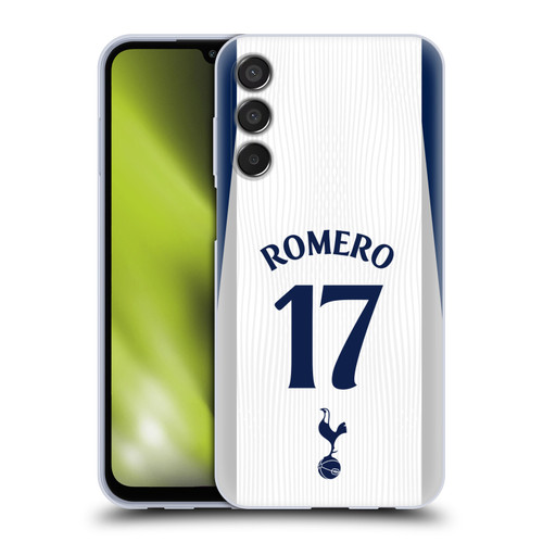 Tottenham Hotspur F.C. 2025/26 Players Home Kit Cristian Romero Soft Gel Case for Samsung Galaxy M15/F15 5G