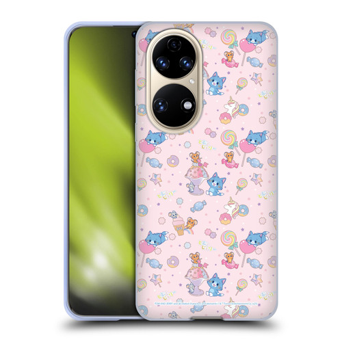 Tom and Jerry Gokko Graphics Sweets Pattern Soft Gel Case for Huawei P50