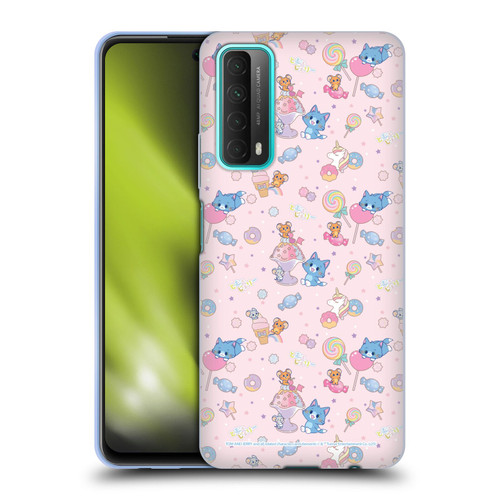 Tom and Jerry Gokko Graphics Sweets Pattern Soft Gel Case for Huawei P Smart (2021)