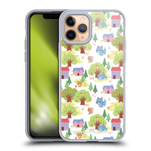 Tom and Jerry Gokko Graphics Trees Pattern Soft Gel Case for Apple iPhone 11 Pro