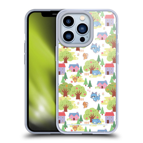 Tom and Jerry Gokko Graphics Trees Pattern Soft Gel Case for Apple iPhone 13 Pro