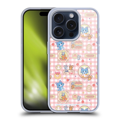 Tom and Jerry Gokko Graphics Baking Pattern Soft Gel Case for Apple iPhone 15 Pro