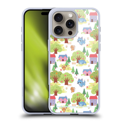 Tom and Jerry Gokko Graphics Trees Pattern Soft Gel Case for Apple iPhone 16 Pro Max