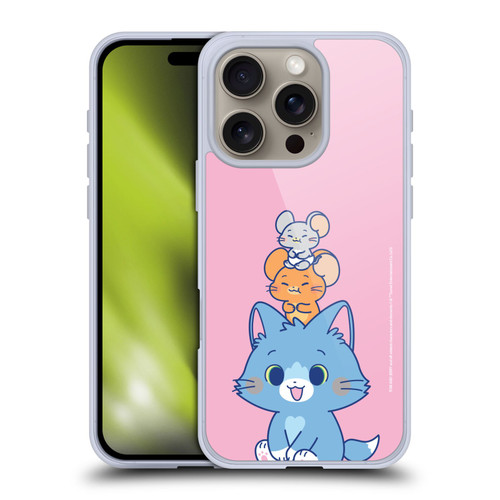 Tom and Jerry Gokko Graphics Characters Soft Gel Case for Apple iPhone 16 Pro