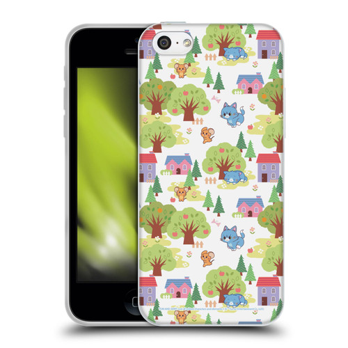 Tom and Jerry Gokko Graphics Trees Pattern Soft Gel Case for Apple iPhone 5c