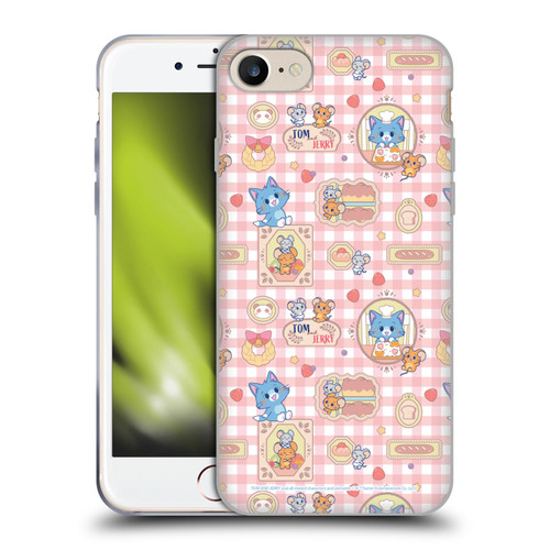 Tom and Jerry Gokko Graphics Baking Pattern Soft Gel Case for Apple iPhone 7 / 8 / SE 2020 & 2022