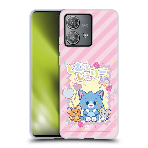 Tom and Jerry Gokko Graphics Character Art Soft Gel Case for Motorola Edge 40 Neo 5G