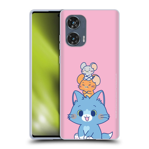 Tom and Jerry Gokko Graphics Characters Soft Gel Case for Motorola Edge 50 Fusion