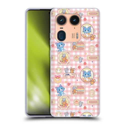 Tom and Jerry Gokko Graphics Baking Pattern Soft Gel Case for Motorola Edge 50 Ultra/X50 Ultra