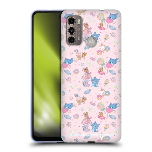 Tom and Jerry Gokko Graphics Sweets Pattern Soft Gel Case for Motorola Moto G60 / Moto G40 Fusion
