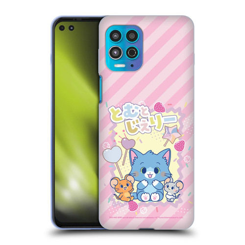 Tom and Jerry Gokko Graphics Character Art Soft Gel Case for Motorola Moto G100