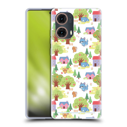 Tom and Jerry Gokko Graphics Trees Pattern Soft Gel Case for Motorola Moto G85
