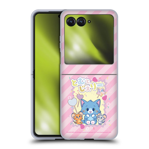 Tom and Jerry Gokko Graphics Character Art Soft Gel Case for Motorola Razr 40 Ultra / Razr+ 2023