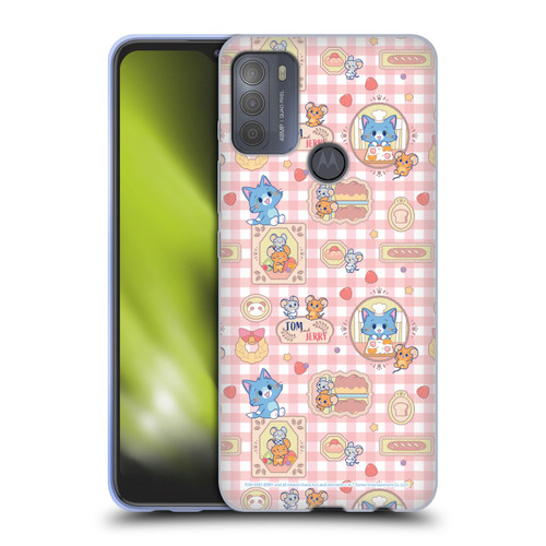 Tom and Jerry Gokko Graphics Baking Pattern Soft Gel Case for Motorola Moto G50