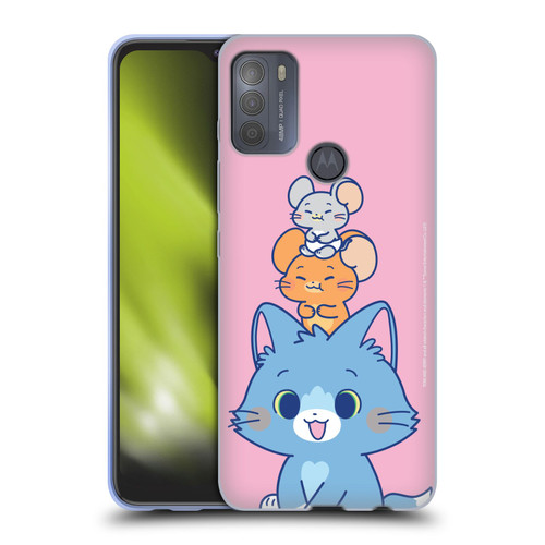 Tom and Jerry Gokko Graphics Characters Soft Gel Case for Motorola Moto G50