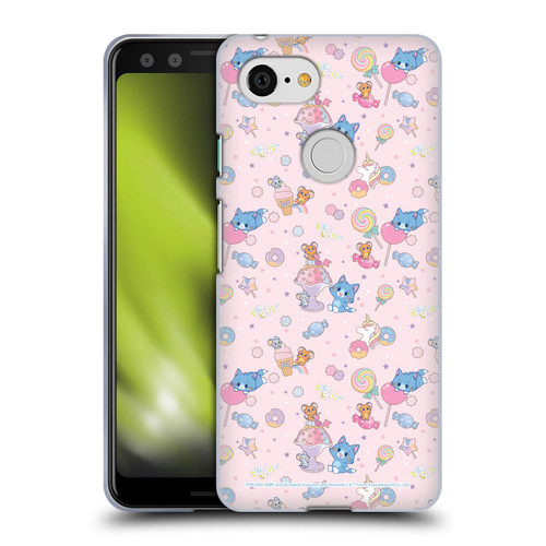 Tom and Jerry Gokko Graphics Sweets Pattern Soft Gel Case for Google Pixel 3