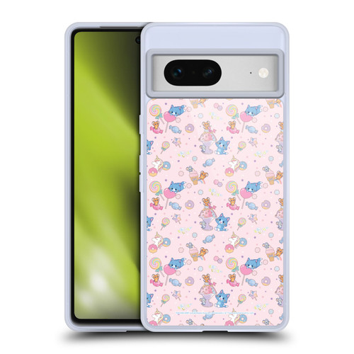 Tom and Jerry Gokko Graphics Sweets Pattern Soft Gel Case for Google Pixel 7