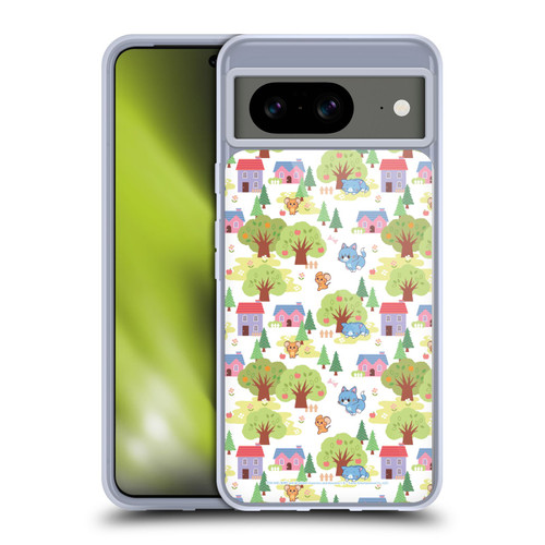 Tom and Jerry Gokko Graphics Trees Pattern Soft Gel Case for Google Pixel 8