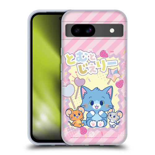 Tom and Jerry Gokko Graphics Character Art Soft Gel Case for Google Pixel 8a