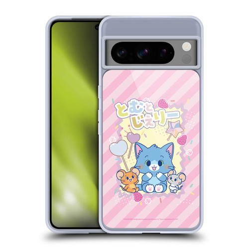 Tom and Jerry Gokko Graphics Character Art Soft Gel Case for Google Pixel 8 Pro