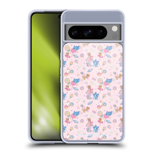 Tom and Jerry Gokko Graphics Sweets Pattern Soft Gel Case for Google Pixel 8 Pro