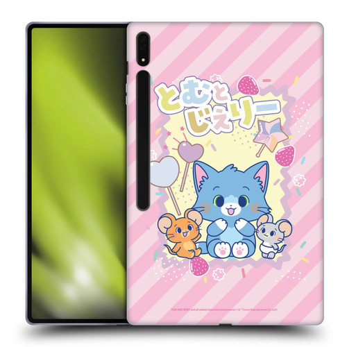 Tom and Jerry Gokko Graphics Character Art Soft Gel Case for Samsung Galaxy Tab S8 Ultra