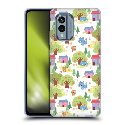 Tom and Jerry Gokko Graphics Trees Pattern Soft Gel Case for Nokia X30