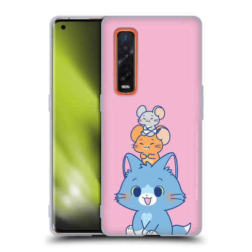 Tom and Jerry Gokko Graphics Characters Soft Gel Case for OPPO Find X2 Pro 5G