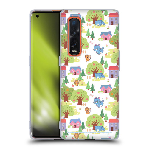 Tom and Jerry Gokko Graphics Trees Pattern Soft Gel Case for OPPO Find X2 Pro 5G