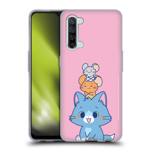 Tom and Jerry Gokko Graphics Characters Soft Gel Case for OPPO Find X2 Lite 5G