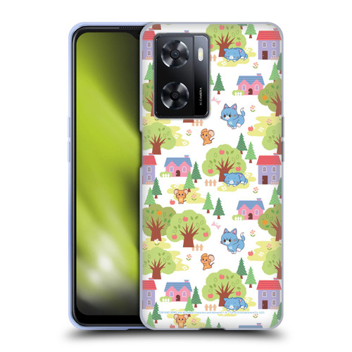 Tom and Jerry Gokko Graphics Trees Pattern Soft Gel Case for OPPO A57s