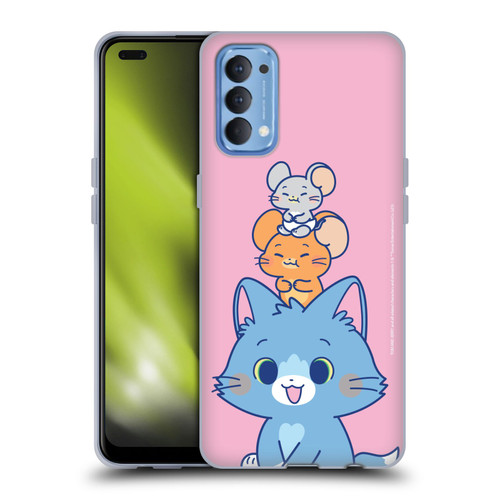 Tom and Jerry Gokko Graphics Characters Soft Gel Case for OPPO Reno 4 5G