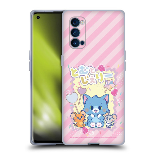 Tom and Jerry Gokko Graphics Character Art Soft Gel Case for OPPO Reno 4 Pro 5G