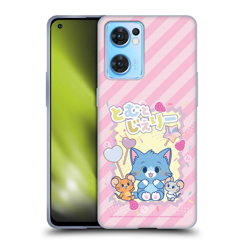 Tom and Jerry Gokko Graphics Character Art Soft Gel Case for OPPO Reno7 5G / Find X5 Lite