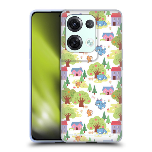 Tom and Jerry Gokko Graphics Trees Pattern Soft Gel Case for OPPO Reno8 Pro